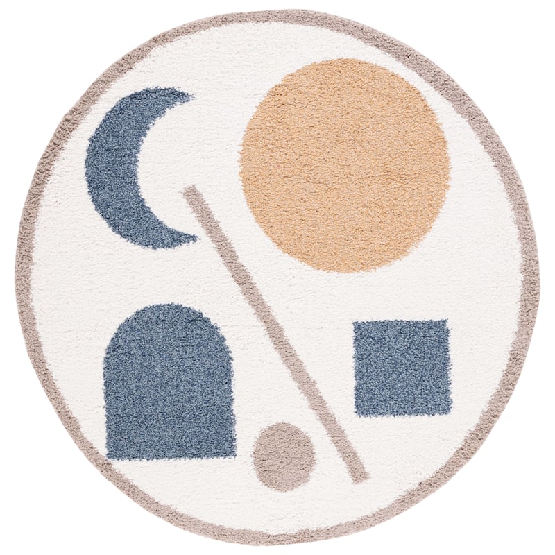 SAFAVIEH Calico Shag Vitalia Mid-Century Modern 1.5-inch Thick Rug