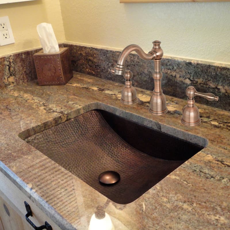Widespread Two-handle Copper Bathroom Faucet