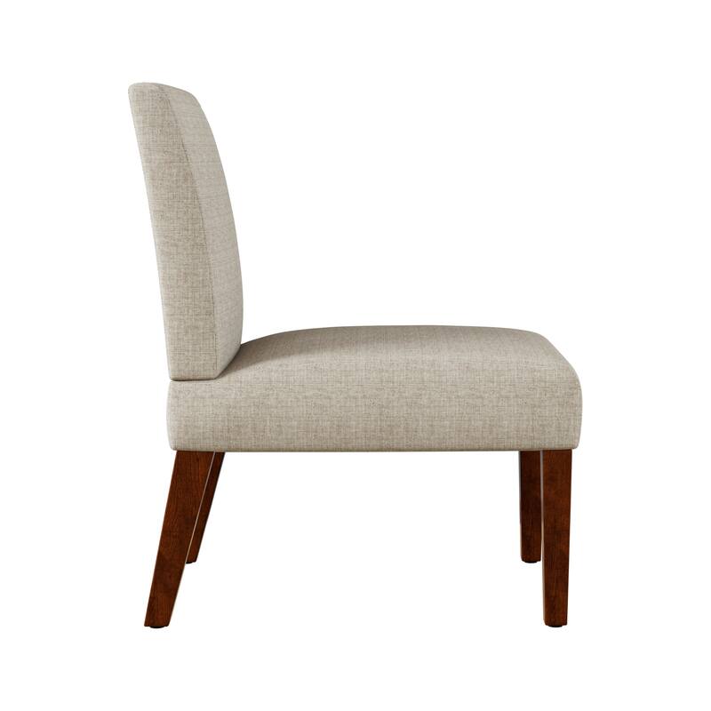 Modern 18.7" Side Chairs with Durable Hardwood Frame and Round Wood Table (Set of 2)