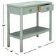 preview thumbnail 7 of 38, SAFAVIEH Asa 2-Drawer 1-Shelf Console Table - 31" W x 14" D x 30" H