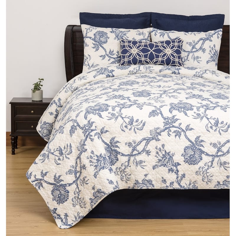 Arcadia Cotton Quilt Set - Reversible and Machine Washable