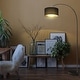 preview thumbnail 3 of 9, Adjustable 71" Arching Floor Lamp Drum Shade Arc Lamp with Marble Base - 71in Total Height