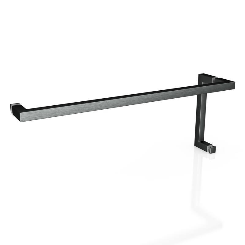 Glass Warehouse 78" x 60-5" Frameless Towel Bar Shower Door - Wall Hinge