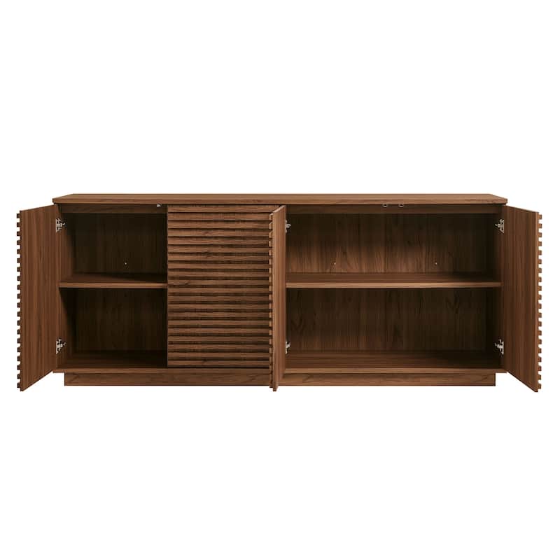 Render 4-Door Fluted Sideboard Cabinet TV Stand