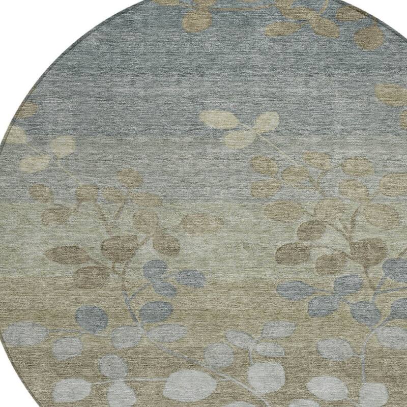 HomeRoots Floral Transitional Rectangle Outdoor Rug