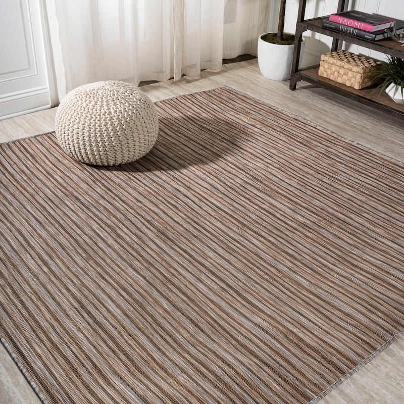 JONATHAN Y Finn Modern Farmhouse Pinstripe Area Rug
