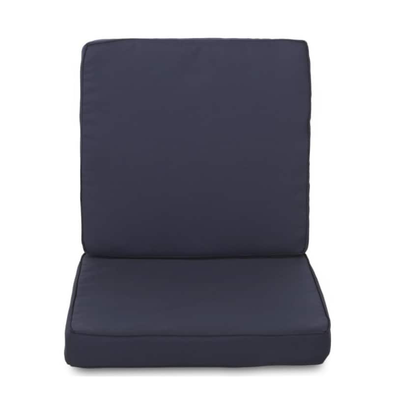 Roomfitters Carolina Club Chair Cushion Set, Back and Seat Cushions, Water Repellent Fabric, Navy Set of 4 - Navy