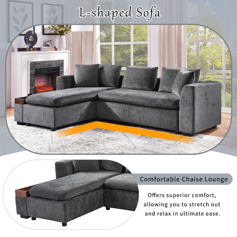 L-shaped Sofa Upholstered Sofa Couch