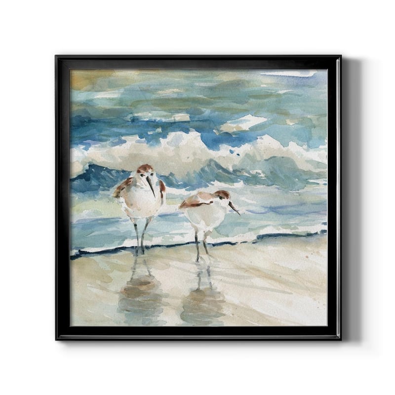 Beach Birds-Premium Framed Canvas - Ready to Hang
