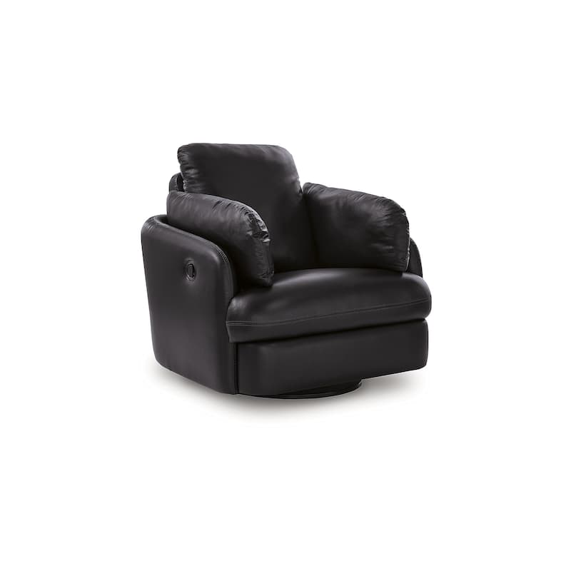 Signature Design by Ashley ModMax II Black Swivel Glider Recliner