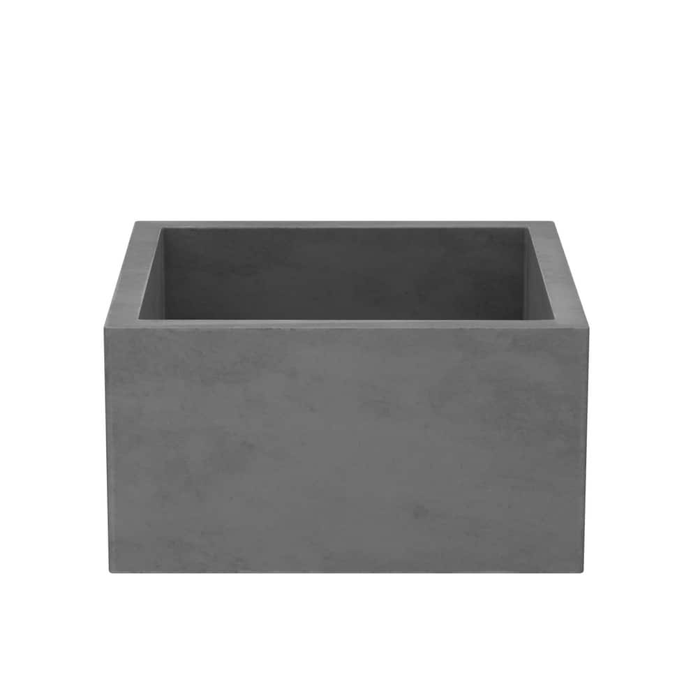 Ventana 15-inch NativeStone Concrete Bar/ Prep Sink - 15" x 15" x 8"