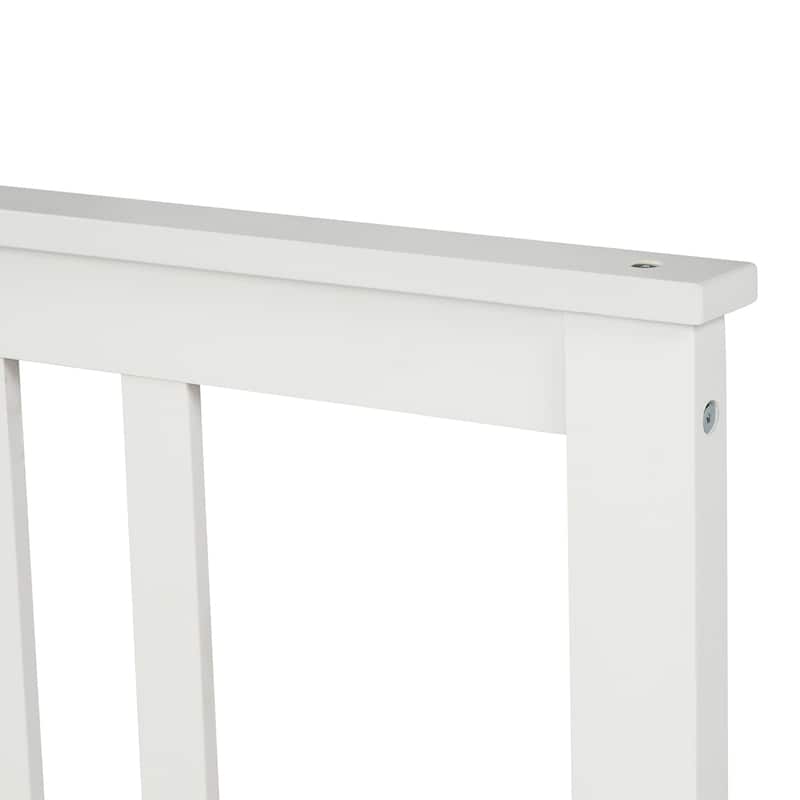 Wood Platform Bed Twin(White)