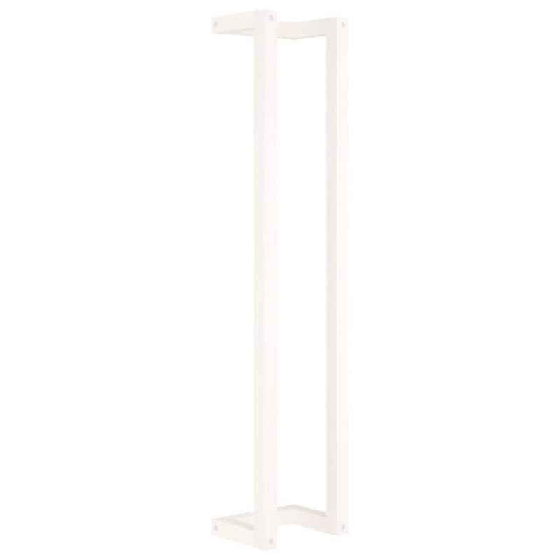 vidaXL Towel Rack White Solid pine wood Wall mounting Towel Rack - 7.1 x 9.1 x 43.3