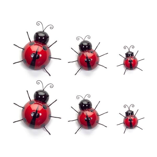 Wall Mountable Ladybugs (Set of 6) - Bed Bath & Beyond - 37564959