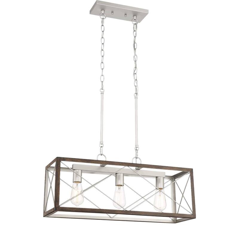 Acroma 3 - Light Linear Modern Farmhouse Rectangle Chandelier