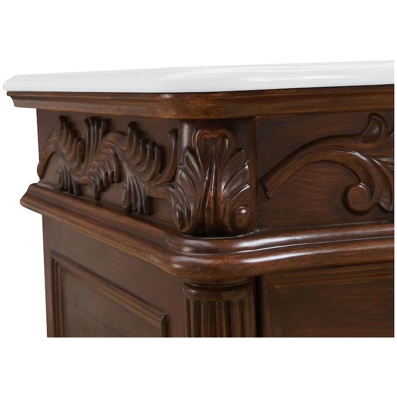 Elegant Lighting VF-1039-VW Bordeaux 48" Free Standing Single Basin