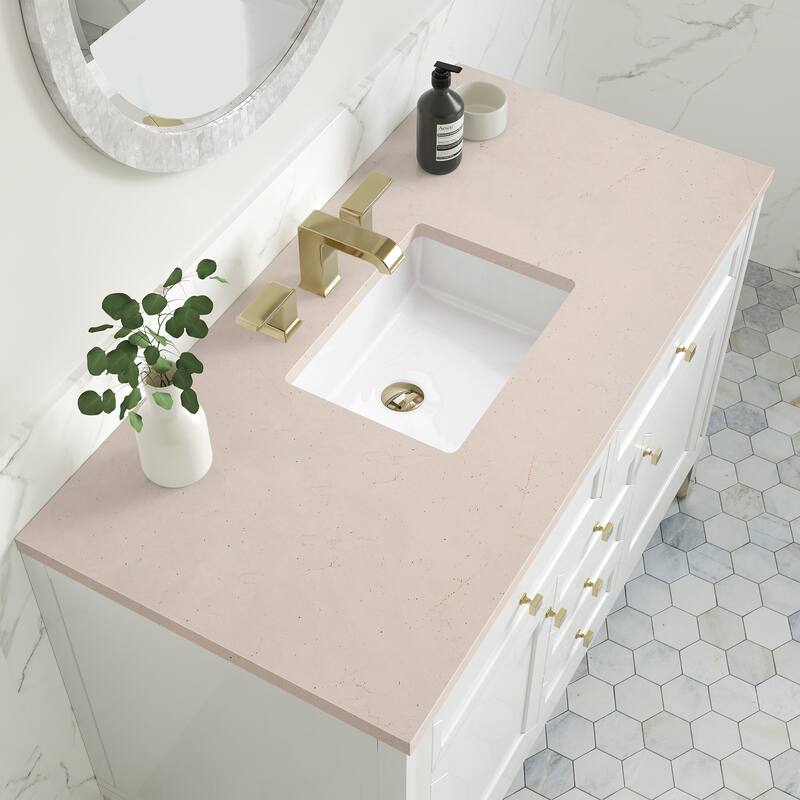 James Martin Vanities Chicago 48" Single Vanity, Glossy White