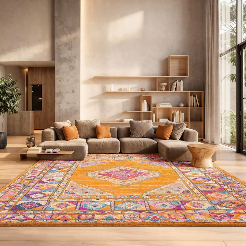 SAFAVIEH Madison Beverlee Vintage Boho Oriental Rug