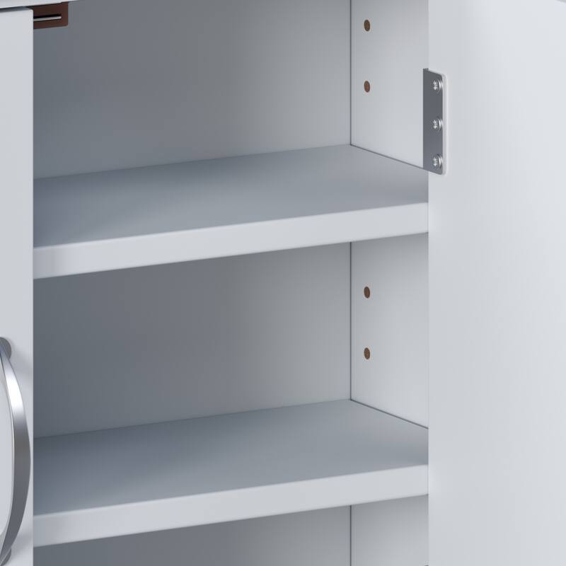 Bathroom Wall Storage Cabinet, Multi -functional Wall Mounted Cabinet with Adjustable Shelves, Medicine Cabinet