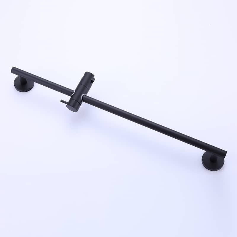 3-Spray Function Hand Shower With Slide Bar Kit In Matte Black