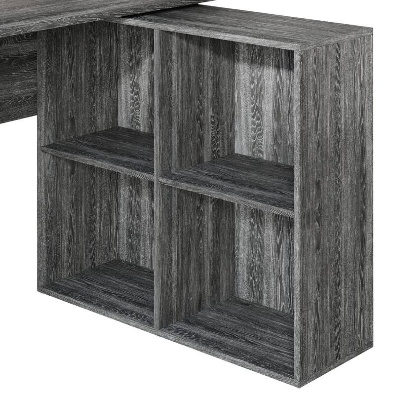 CraftPorch Elegance L-Shape Writing Desk with Cabinet