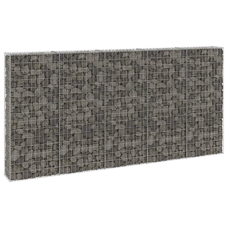 vidaXL Gabion Basket, Galvanized Steel - 300 x 30 x 150 cm