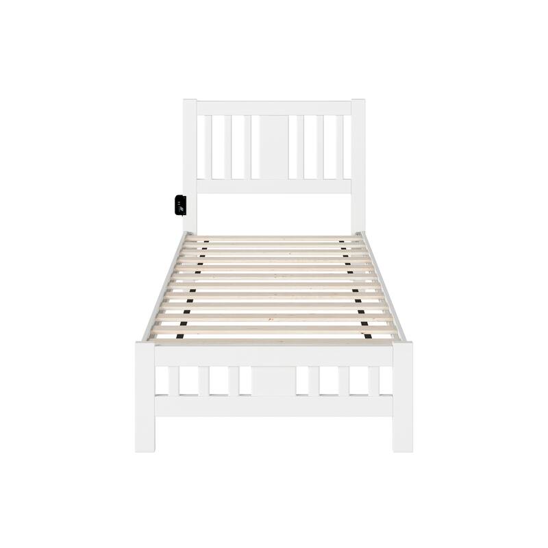 Tahoe Twin Bed with Footboard in White