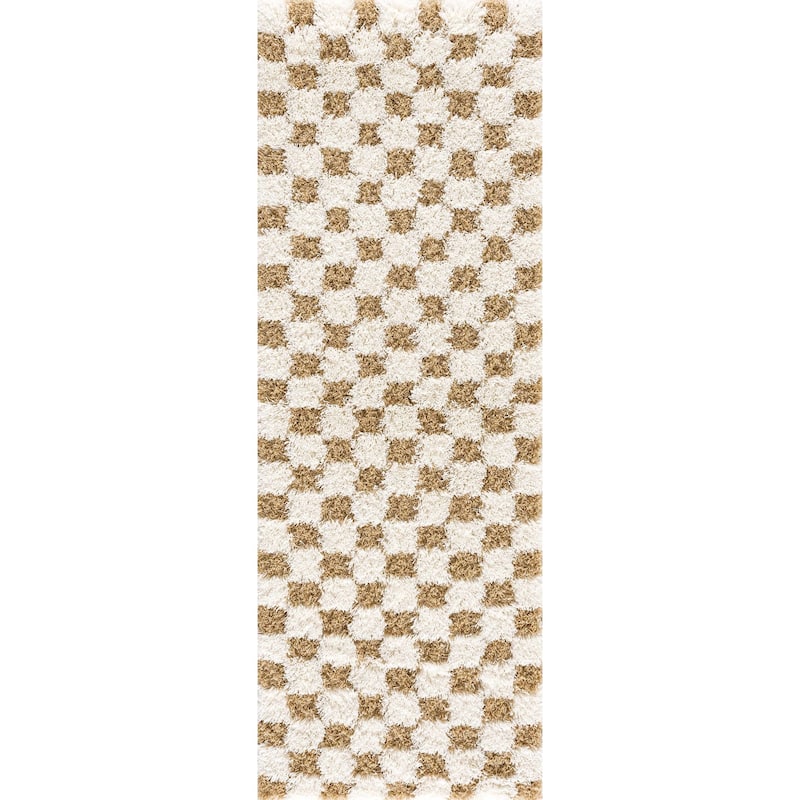 Hauteloom Atira Living Room, Bedroom Area Rug - Contemporary - Plush Pile - Light Gray,Cream - 7'10" x 10'3"