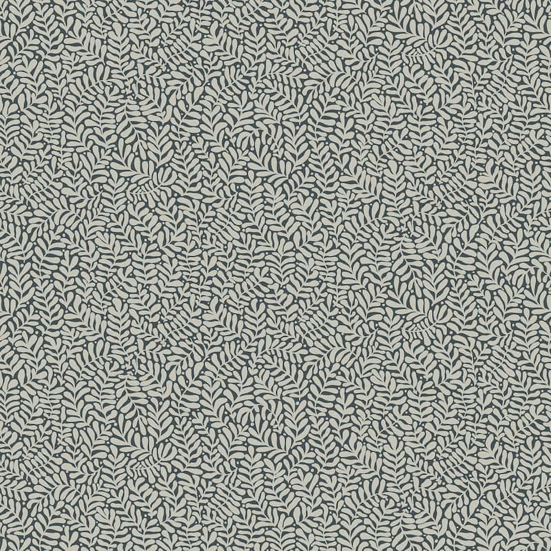 A-Street Prints Anna Dark Blue Fern Trail Wallpaper