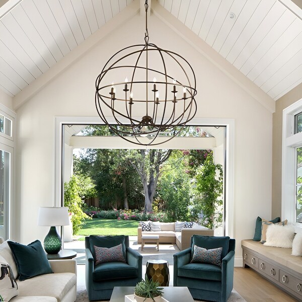 Oversized globe chandelier best sale