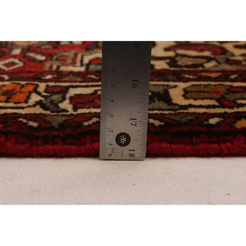 ECARPETGALLERY Hand-knotted Andelz Red Wool Rug - 3'10 x 10'7