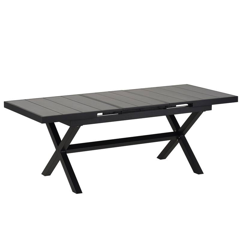 Expandable 7-Piece Outdoor Dining Set, Extending Table & Flexible Seating