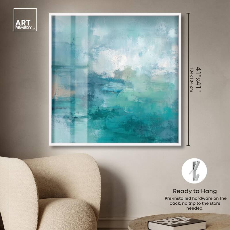 Green Blue II Shadowbox by Art Remedy