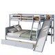 preview thumbnail 4 of 18, Twin over Full Bunk Bed with 2 Drawers, Slide, Shelves, Ladder