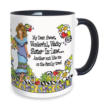My Dear Sweet Wonderful Wacky Sister In-Law Ceramic Mug - 4.750 x 4.250 x 4.250