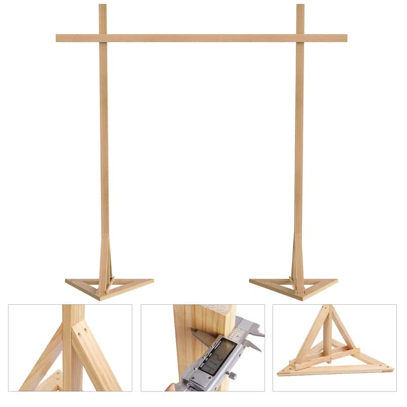 10x10ft Wood Wedding Backdrop Stand Large Garden Flowers Frame