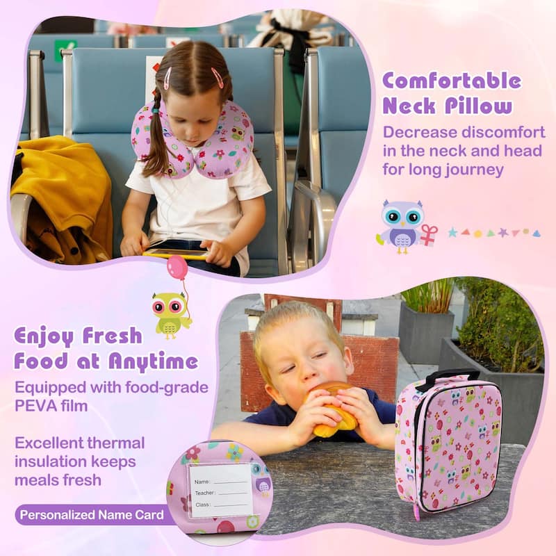 5 PCS Travel Luggage Set Travel Rolling Suitcase for Boys Girls