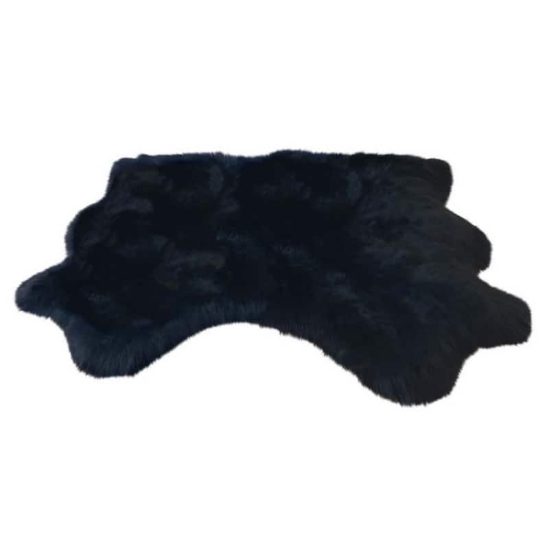 Ovella Home Premium Luxurious Faux Sheepskin 2-Pelt Plush Shag Accent Rug - 3' x 4' - 3' x 4'