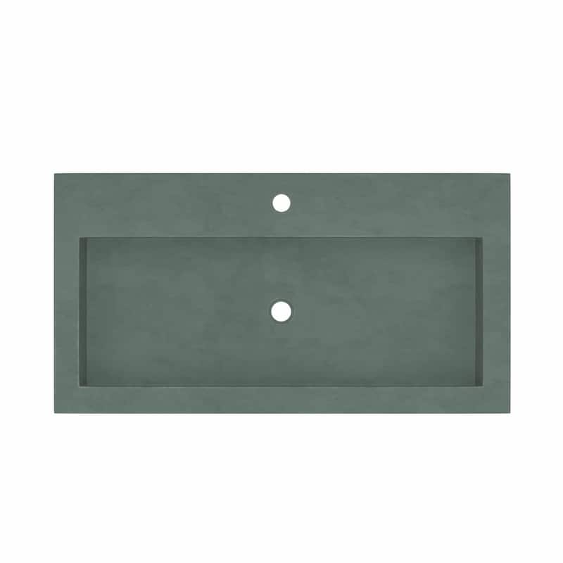 Native Trails Trough 36" NativeStone Drop In Bathroom Sink with 1 Hole