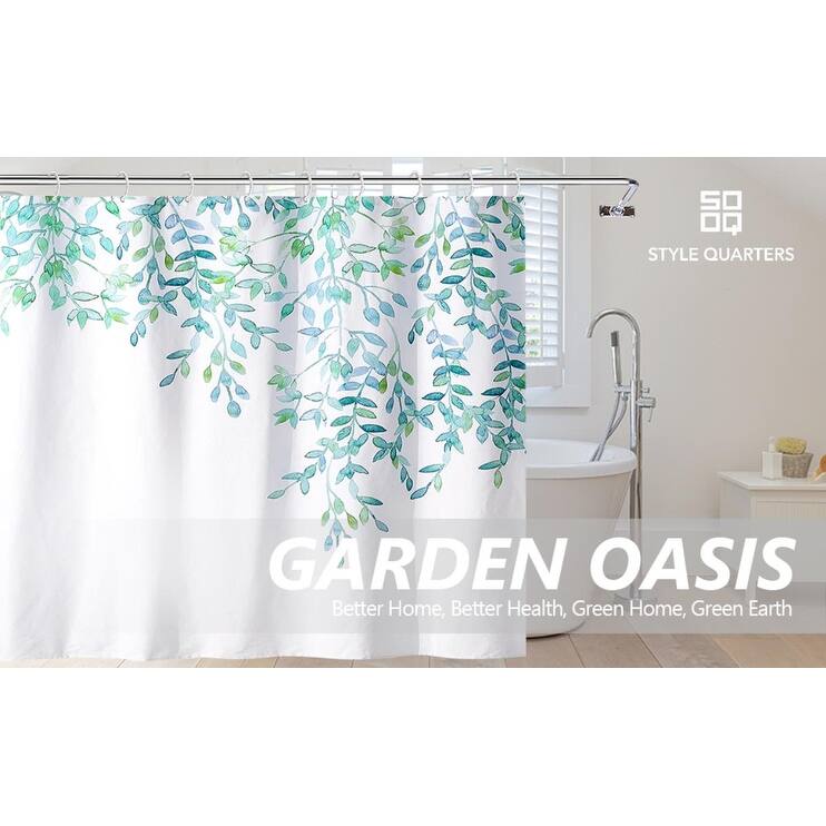 Style Quarters Laurel Shower Curtain Fresh Natural 72X72