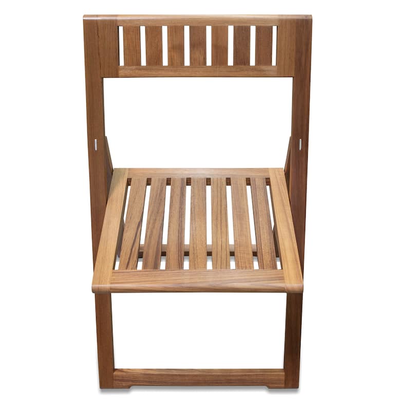 Folding Teak Slat Chair