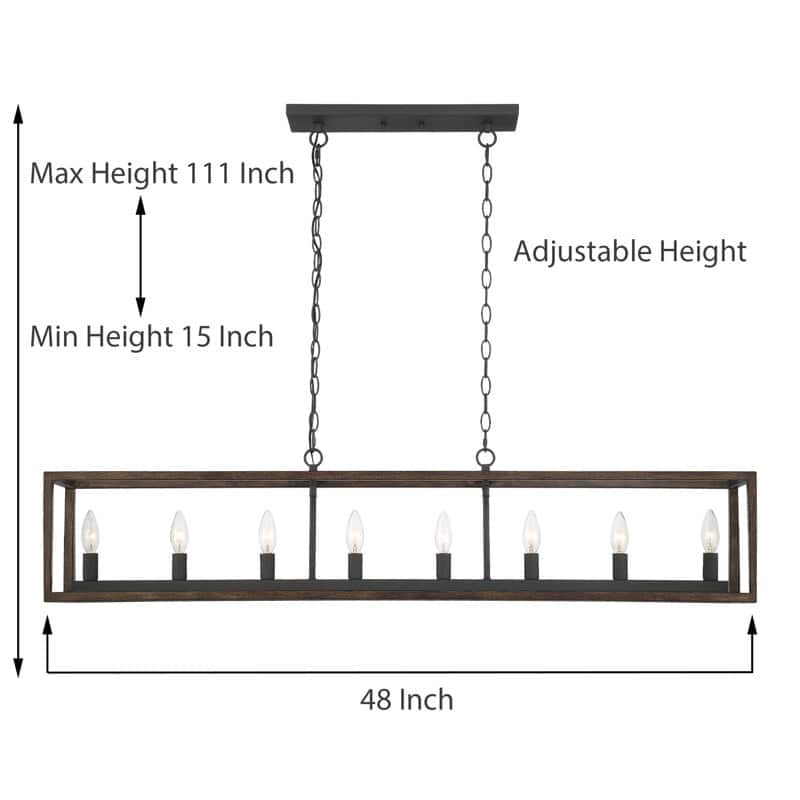 Acroma 8 - Light Kitchen Island Linear Pendant-UL Certified - N/A