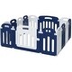 preview thumbnail 3 of 7, Foldable 14 Panels Baby Playpen Sturdy Safety Play Yard for Babies and Toddlers
