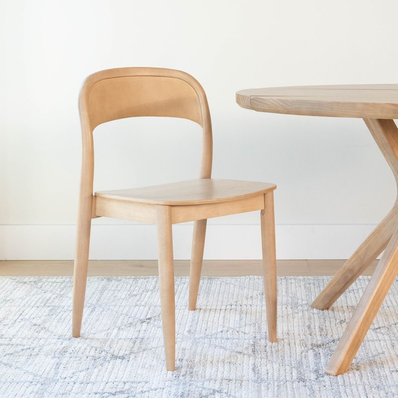Plank and Beam Loar Mid-Century Modern Solid Wood Dining Chair