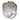 Harp & Finial Ribbon - Small Chandelier - Clear Acrylic