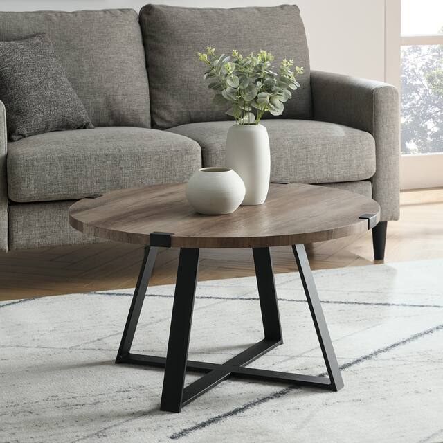 Middlebrook Designs Round Metal Wrap Coffee Table On Sale