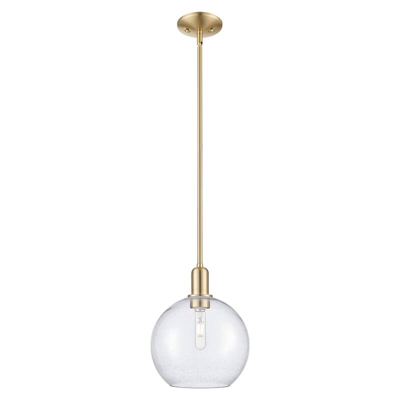 Innovations Lighting Endless Possibilities Arcadia - Athens - 1 Light 10" Stem Hung Mini Pendant - Champagne Bronze/Seedy