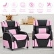 preview thumbnail 29 of 51, Gymax Gaming Recliner Sofa PU Leather Armchair for Kids Youth w/