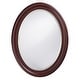 preview thumbnail 1 of 5, Allan Andrews Oval Chocolate Brown Wood Framed George Wall Mirror Brown
