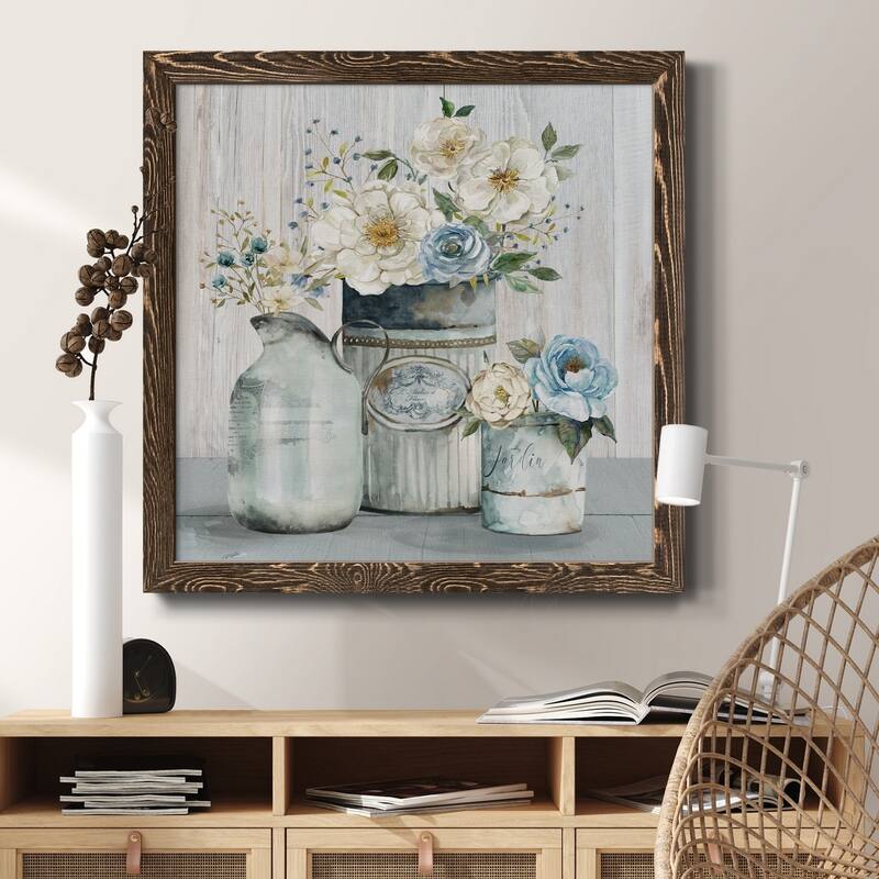French Garden Flowers II-Premium Framed Canvas - Ready to Hang